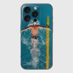 Чехол для iPhone 16 Pro Max силиконовый с защитой камеры Баттерфляй