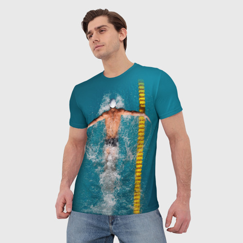 Мужская футболка 3D Баттерфляй, цвет 3D печать - фото 3