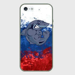 Чехол для iPhone 5/5S матовый Акула