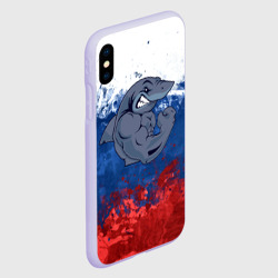Чехол для iPhone XS Max матовый Акула - фото 2