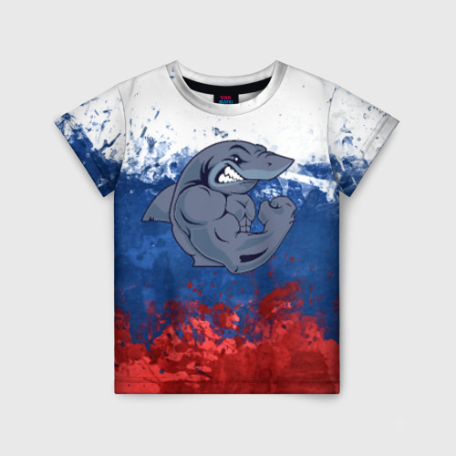 Детская футболка 3D Акула