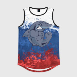 Мужская спортивная майка 3D Акула