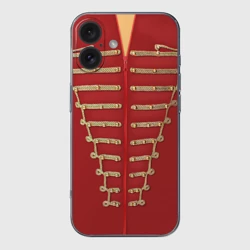 Чехол для iPhone 16 силиконовый с защитой камеры Пиджак Майкла Джексона