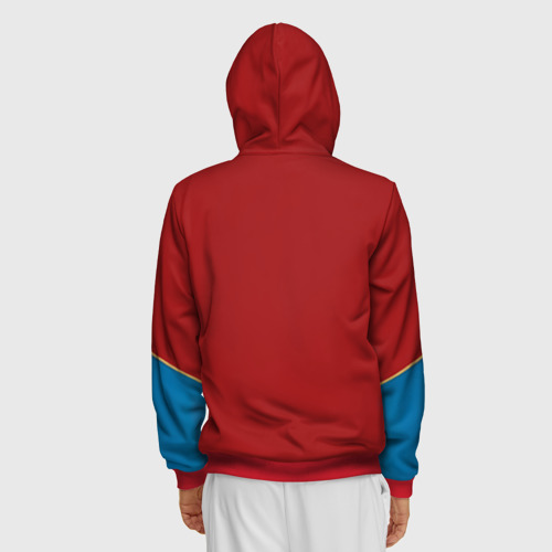 Мужская толстовка 3D на молнии Пиджак Майкла Джексона, цвет красный - фото 4