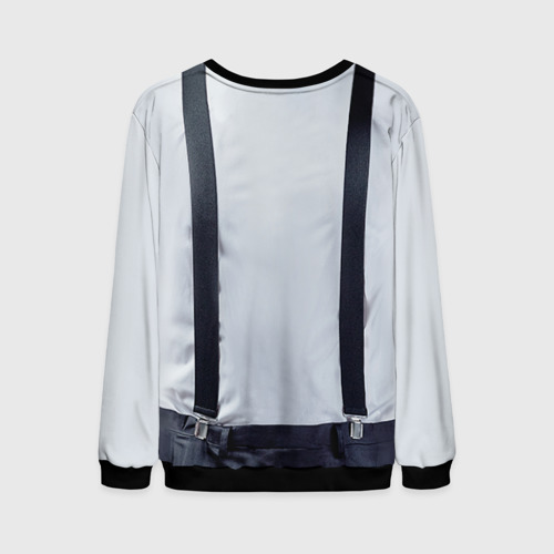 Мужской свитшот 3D Рубашка с подтяжками, цвет черный - фото 2