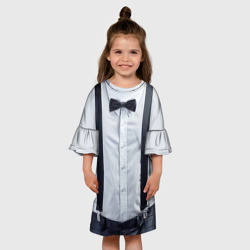 Детское платье 3D Рубашка с подтяжками - фото 2