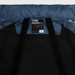Куртка с принтом Джинсовка для любого человека, вид спереди №5. Цвет основы: черный