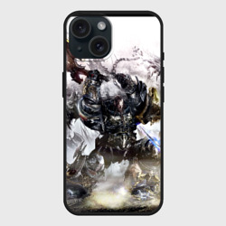 Чехол силиконовый для Apple iPhone 15 матовый Космоволк
