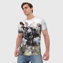 Мужская футболка 3D Космоволк - фото 2