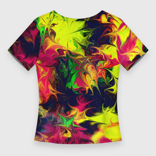 Женская футболка 3D Slim Кислота, цвет 3D печать - фото 2
