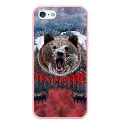 Чехол для iPhone 5/5S матовый Русский медведь