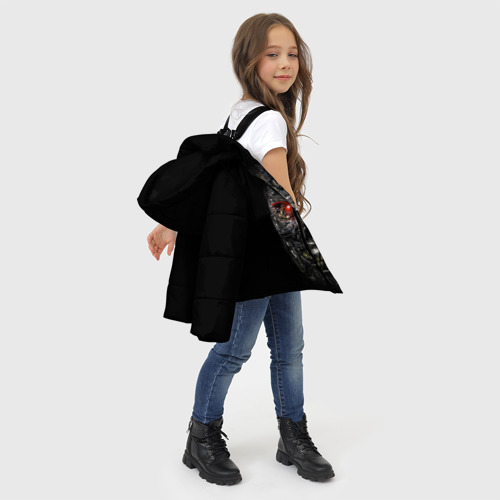 Зимняя куртка для девочек 3D Терминатор: Генезис, цвет черный - фото 6