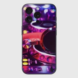 Чехол для iPhone 16 Pro Max силиконовый с защитой камеры DJ Mix