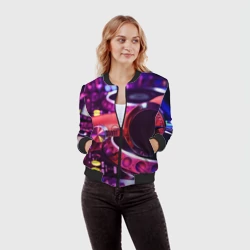 Женский бомбер 3D DJ Mix - фото 2