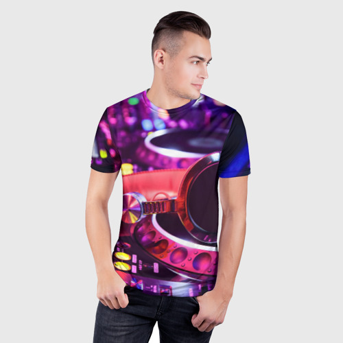 Мужская футболка 3D Slim DJ Mix, цвет 3D печать - фото 3