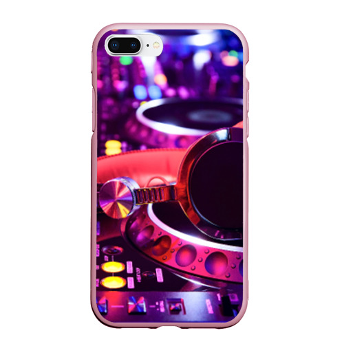 Чехол для iPhone 7Plus/8 Plus матовый DJ Mix, цвет розовый