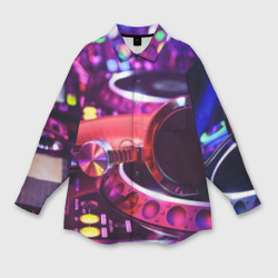 Женская рубашка oversize 3D DJ Mix