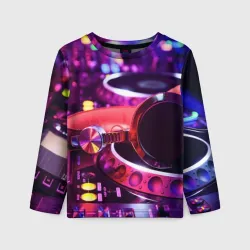 Детский лонгслив 3D DJ Mix