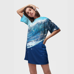 Платье-футболка 3D Стихия воды - фото 2