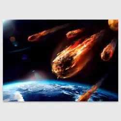 Поздравительная открытка Метеориты