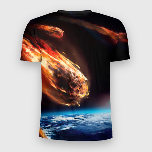 Мужская футболка 3D Slim Метеориты, цвет 3D печать - фото 2