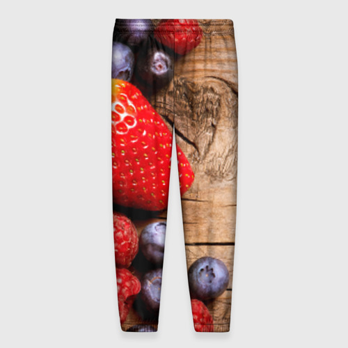 Мужские брюки 3D Ягодный микс, цвет 3D печать - фото 2