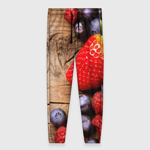 Женские брюки 3D Ягодный микс, цвет 3D печать
