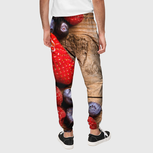 Мужские брюки 3D Ягодный микс, цвет 3D печать - фото 5