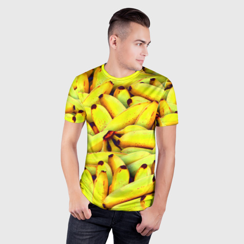 Мужская футболка 3D Slim Банана, цвет 3D печать - фото 3