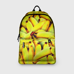Рюкзак с принтом Банана для любого человека, вид спереди №3. Цвет основы: белый