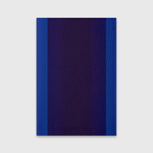 Обложка для паспорта матовая кожа Blue, цвет черный