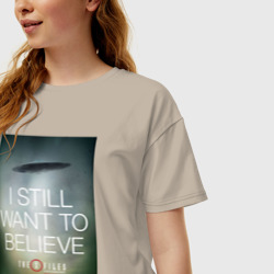 Женская футболка хлопок Oversize X-Files - фото 2
