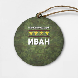 Деревянная игрушка круг Главнокомандующий Иван