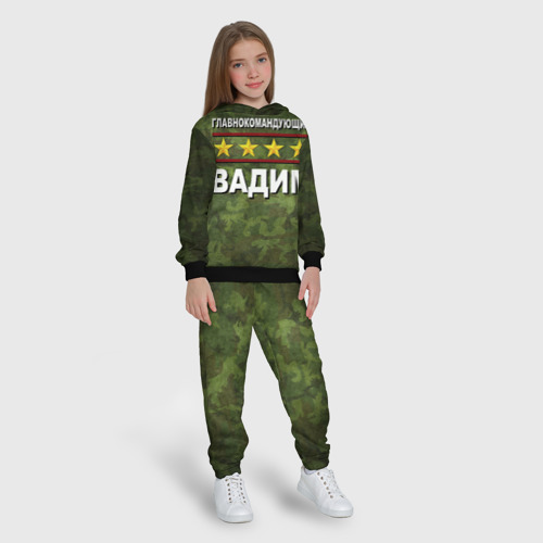 Детский костюм с толстовкой 3D Главнокомандующий Вадим, цвет черный - фото 5