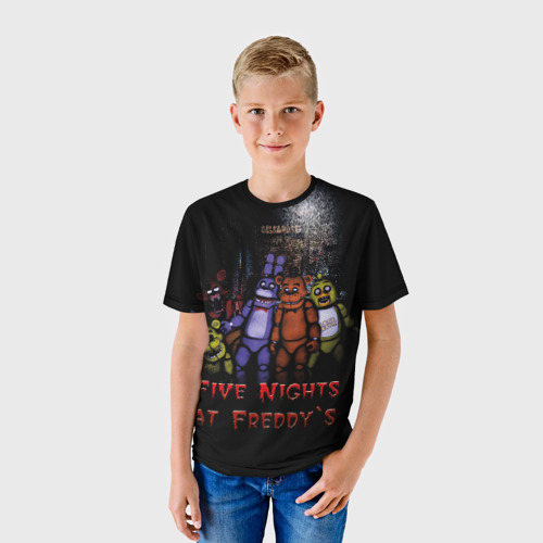 Детская футболка 3D Five Nights At Freddy's, цвет 3D печать - фото 3