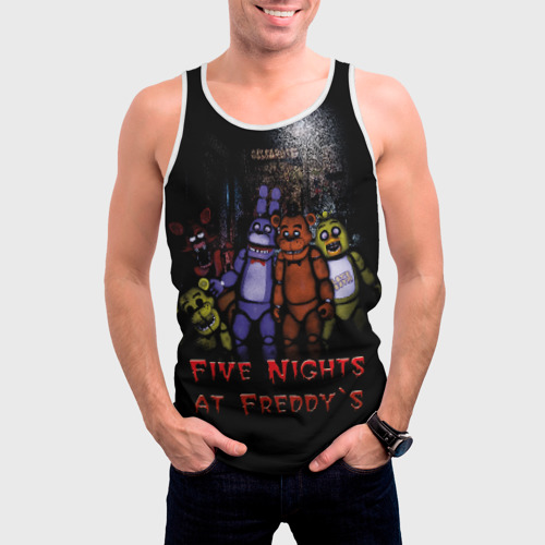 Мужская майка 3D Five Nights At Freddy's, цвет 3D печать - фото 3