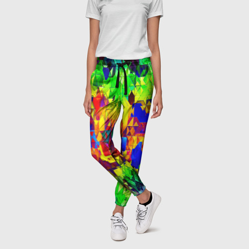 Женские брюки 3D Стекло, цвет 3D печать - фото 3