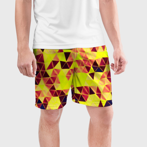 Мужские шорты спортивные Мозаика, цвет 3D печать - фото 3