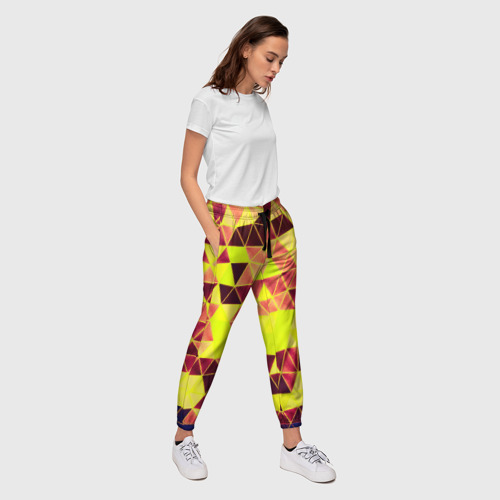 Женские брюки 3D Мозаика, цвет 3D печать - фото 5