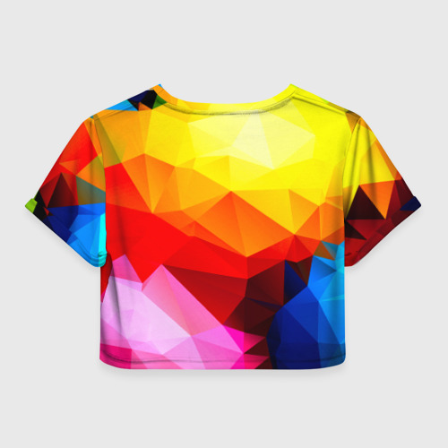 Женская футболка Crop-top 3D Абстракция, цвет 3D печать - фото 2