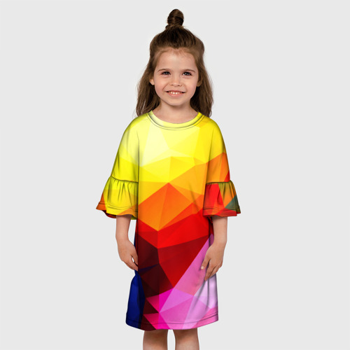 Детское платье 3D Абстракция, цвет 3D печать - фото 4