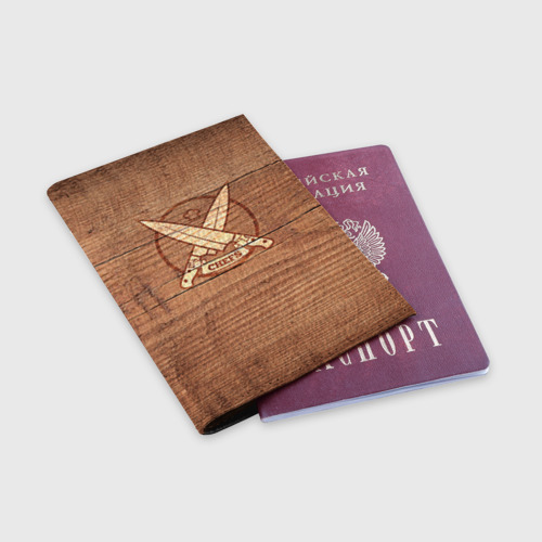 Обложка для паспорта матовая кожа Chefs - фото 3