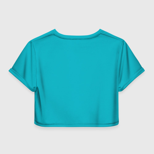 Женская футболка Crop-top 3D Зеркалка, цвет 3D печать - фото 2