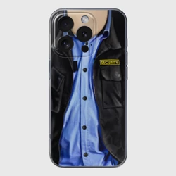 Чехол для iPhone 16 Pro Max силиконовый с защитой камеры Форма security