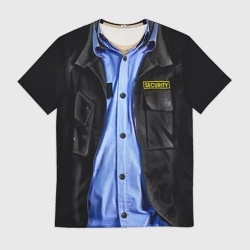 Мужская футболка 3D Форма security
