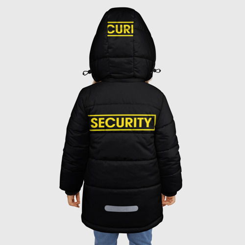 Зимняя куртка для девочек 3D Форма security, цвет черный - фото 4