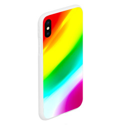 Чехол для iPhone XS Max матовый Радуга - фото 2