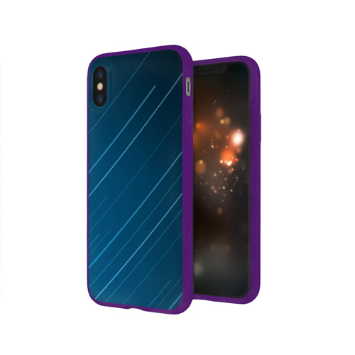 Чехол для Apple iPhone X силиконовый глянцевый Lines Фото 01 Чехол для Apple iPhone X силиконовый глянцевый Lines Фото 01