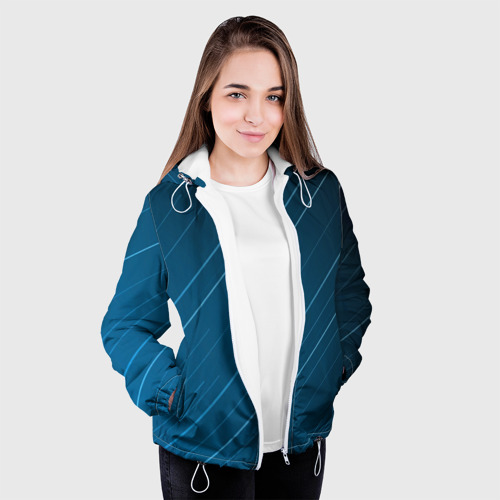 Женская куртка 3D Lines, цвет белый - фото 4