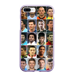 Чехол для iPhone 7Plus/8 Plus матовый Лучшие футболисты